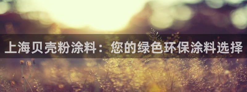 爱游戏平台注册登录：上海贝壳粉涂料：您的