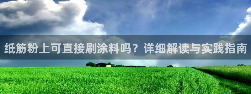 ayx爱游戏平台官网：纸筋粉上可直接刷涂
